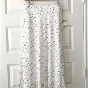 NEW Black and White Polka dot midi skirt